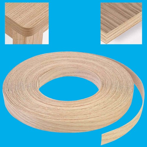 10m 25mm white beech - 25mm, iron-on