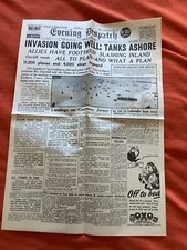 WW2 D Day Invasion Going Well Despatch 6 June 1944 REPRINT Newspaper 