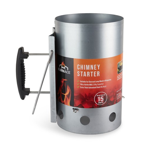 Charcoal chimney starter - charcoal,