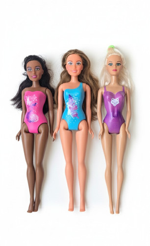 Lot barbie dolls pink - lot, of