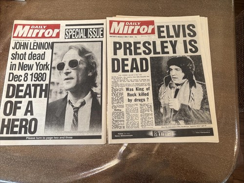 John lennon dead elvis - lennon,