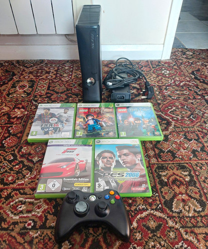 Serviced xbox 360 slim black - serviced,