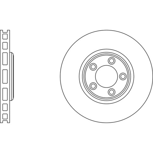 Brake discs vented for - 2x,