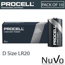 10X Duracell Procell D Size D Batteries D Cell Battery LR20 Cell MN1300 Mono D