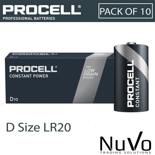 10x duracell procell size d - procell,