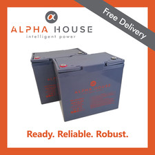 *SALE* AH12-55 (12V 55AH) -PAIR OF MOBILITY SCOOTER BATTERIES - 2 x 12v 55AH AGM