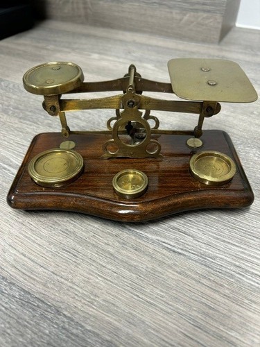 Vintage brass scales - brass, with