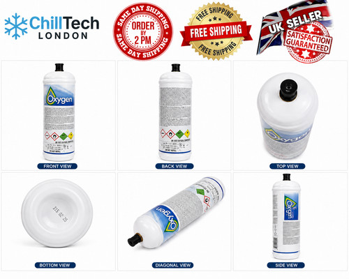 Disposable oxygen gas bottle - disposable,