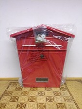 Wall Mounted Lockable Senior Red Post Box Brand New