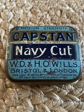 Vintage Capstan Navy Cut Wills Tobacco Tin 20th Century (30)