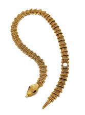 Vintage gold snake - gold,