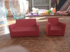 Dolls house furniture chaise - dolls,