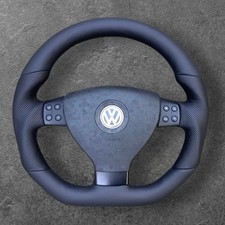 VW GOLF 5 T5 Transporter PASSAT B6 CADDY R-LINE CUSTOM LEATHER STEERING WHEEL