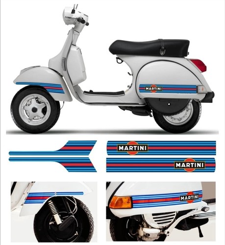 Sticker kit martini vespa - sticker,