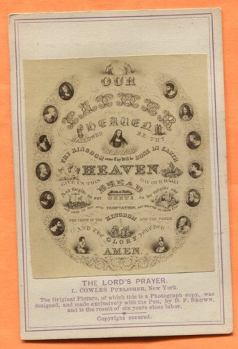 Cdv new york the - york, prayer