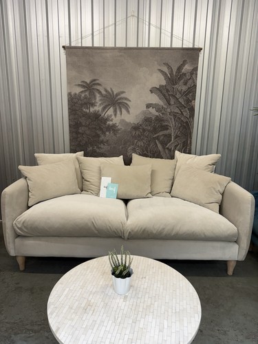 Loaf velvet podge sofa - loaf,