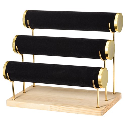 Tier black wooden detachable - black,