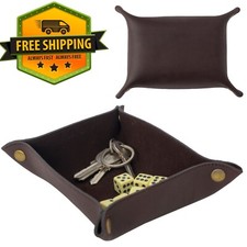 Real Leather Valet Catchall