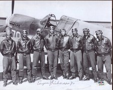 Eugene Richardson Tuskegee Airmen Signed 8x10 Photo Autograph PSA/DNA *40