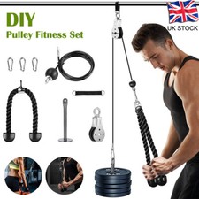 Pulley Cable Machine Attachments System DIY Lat Pull Down Cable Fitness Tools