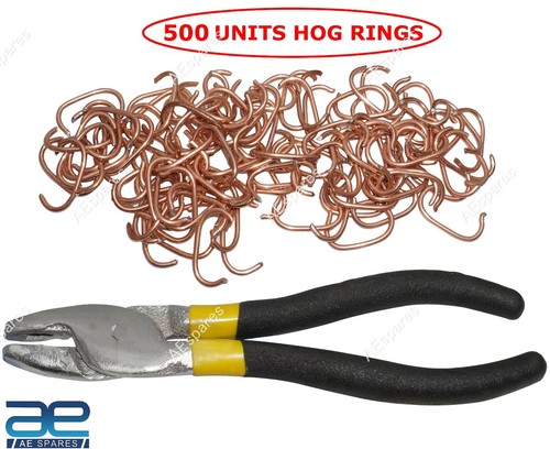 Hog rings clips upholstery - rings, /