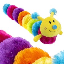 Rainbow 90cm Caterpillar Plush