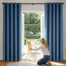 Woven Blackout Linen Curtains