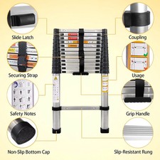 3.8M Telescopic Ladder 12.5FT
