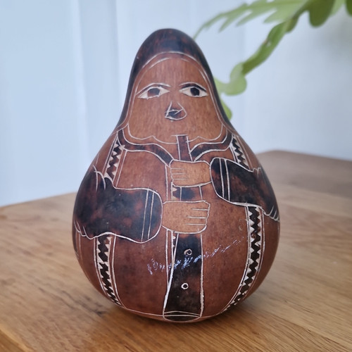 Vintage peruvian hand carved - peruvian, hand-carved