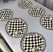 X2 Placemats in the style of Mackenzie Childs Gypsy Heat Resistant Washable