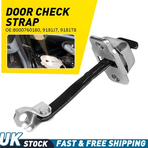 Steel front door check strap - steel,