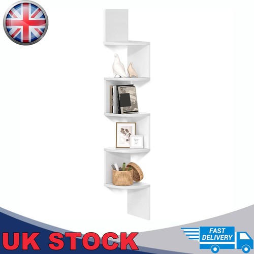 White tier zigzag corner - white, 5-tier
