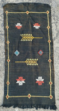 Vintage Handmade Traditional Epic Swedish wool Kilim Floor Rug Carpet 95x44 cm