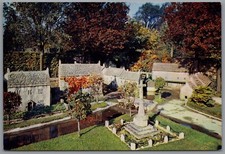 The Memorial and The Mill in Model Village Bourton-on-the-Water England Postcard