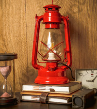 Vintage style Hurricane Retro Lamp Antique Collectible Electric Vintage Lantern.