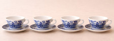 Set of 4 Blue Willow Cups &