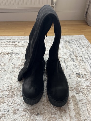 Women suede thigh - suede,
