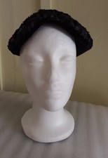 Black 1950s Hat, genuine