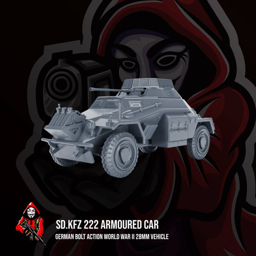 German kfz 222 - german, car