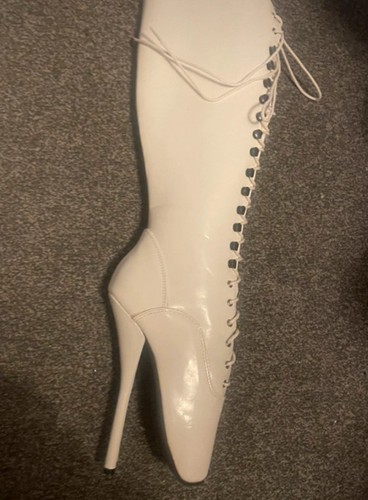 White ballet heels - heels,