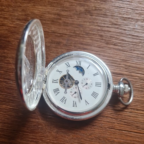 Metal gents half hunter - hunter, pocket