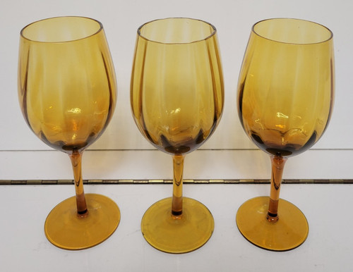 Amber glass wine - 3,