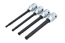 Laser Tools 9207 Ball Ended Triple Square Bit Sockets - 4pc