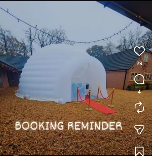 Inflatable igloo dome for - dome,
