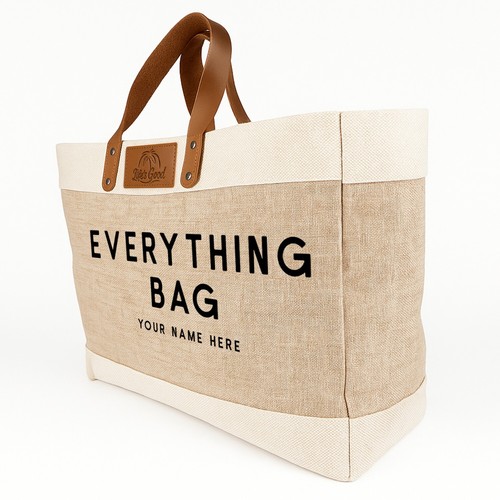 Personalised large tote beach - personalised,
