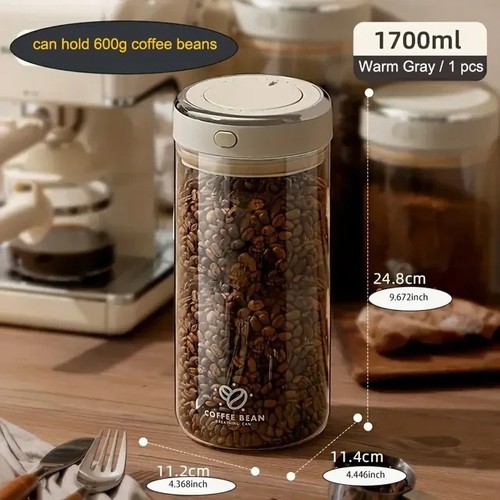 Airtight coffee storage jar - storage,