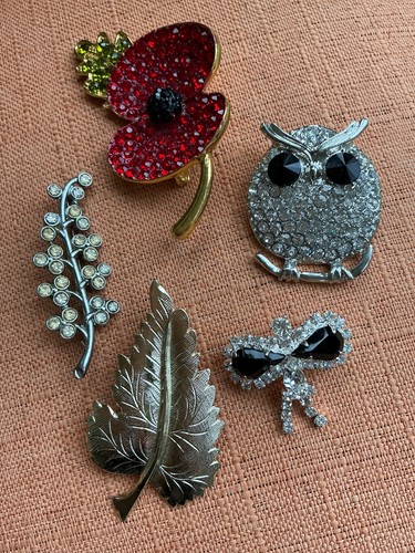 Vintage brooch joblot bundle - vintage,