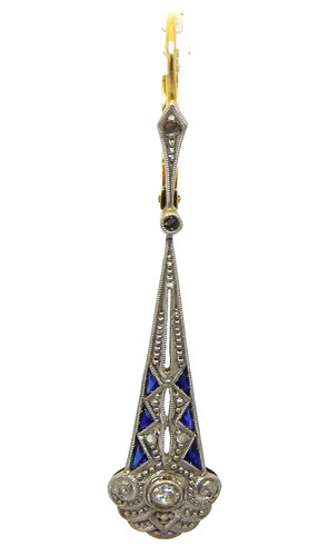 Art deco 18k gold - art,