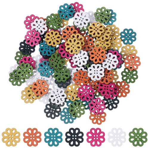 100pcs wooden buttons - buttons, for