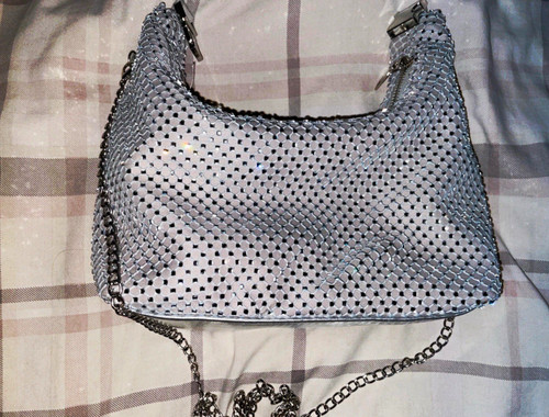 Catwalk silver mesh crystal - silver,